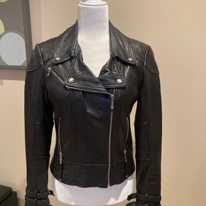 Guess Leather Motorcycle Jacket